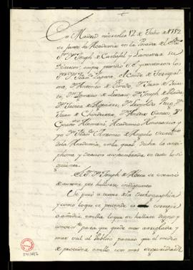 Acuerdos de 12 de julio de 1752