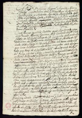 Certificación de los contadores de las cuentas del año de 1738