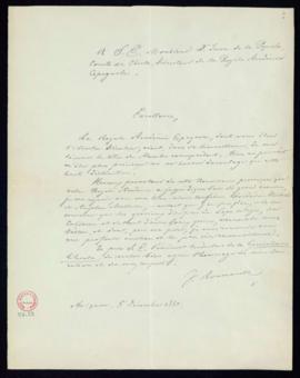 Carta de J[oseph] Roumanille al director [el conde de Cheste] de agradecimiento por su nombramien...