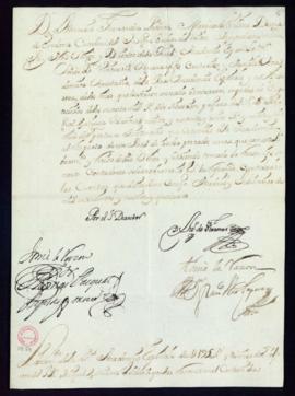 Orden del marqués de Villena del libramiento a favor de Miguel Gutiérrez Valdivia de 195 reales y...