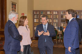 Visita de Albert Rivera a la Real Academia Española