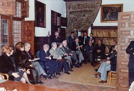 José María de Areilza toma la palabra en la ceremonia de reapertura de la Casa Museo Lope de Vega