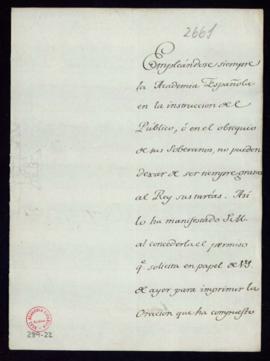 Carta del marqués de Grimaldi a Francisco Antonio Angulo en la que le comunica que el rey ha conc...