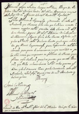 Orden del marqués de Villena de libramiento a favor de Adrián Conink de 1100 reales de vellón señ...