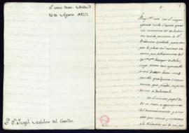 Carta de José Melchor del Castillo a Francisco Antonio de Angulo en la que expresa que aceptará l...