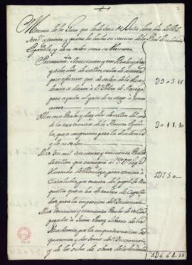Memoria de gastos de la Academia desde el 13 de julio de 1734 hasta el 23 de diciembre de dicho año