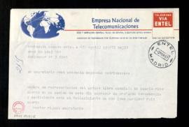 Telegrama de pésame de Néstor Rigual, secretario de la Cámara de Representantes del Estado Libre ...