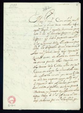 Carta de Juan Interián de Ayala a Vincencio Squarzafigo en la que le ruega excuse su asistencia a...