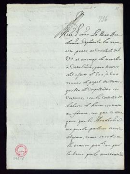 Carta de Vincencio Squarzafigo a Lope Hurtado de Mendoza en la que le participa el encargo de la ...