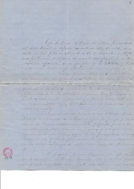 Carta de Juan María Gutiérrez a Aureliano Fernández-Guerra y Orbe en la que explica sus razones p...