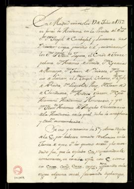 Acuerdos de 19 de julio de 1752