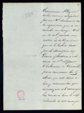 Real Orden comunicada de la resolución del rey [Fernando VII] de eximir a la Academia de la censu...