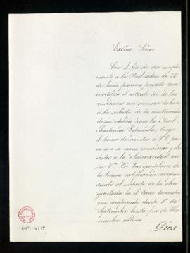 Carta de Miguel Aguado al presidente de la Junta inspectora de las obras de Felipe IV [el conde d...
