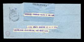 Telegrama de felicitación de José María Cosío [de Cossío] a la Academia Española