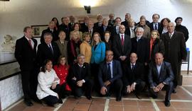 Miembros de la Real Academia Española en la Casa de Medrano de Argamasilla de Alba
