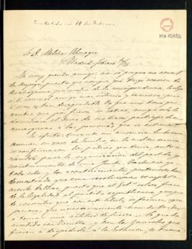 Carta de José de Carvajal a Melchor Almagro en la que le dice que, durante su ausencia, hubo una ...
