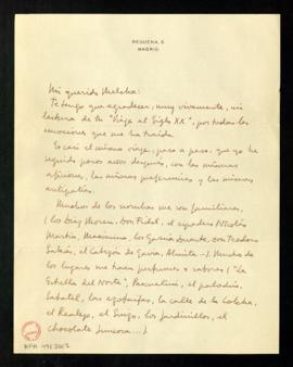 Carta de Pepe a Melchor Fernández Almagro en la que le agradece su Viaje al siglo XX por las emoc...