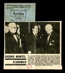 Eugenio Montes, académico