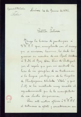 Carta de Felipe Méndez de Vigo al director y al secretario en la que manifiesta que ha cumplido e...
