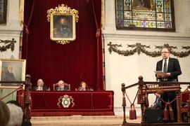 Pedro Álvarez de Miranda dicta la conferencia Ramón Menéndez Pidal y la Real Academia Española en...