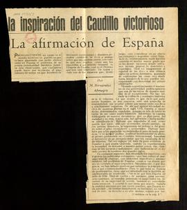 La afirmación de España