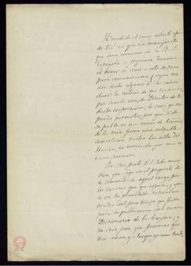 Carta del conde de Cheste al secretario [Manuel Tamayo y Baus] en la que se opone a que una comis...