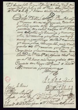 Libramiento de 1875 reales de vellón a favor de Tomás de Azpeitia