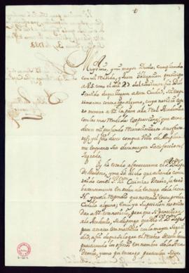 Carta de Diego de Villegas Quevedo a Vincencio Squarzafigo en la que da cuenta de su llegada a Se...