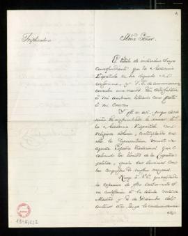 Carta de Miguel Antonio Caro a Aureliano Fernández-Guerra y Orbe de expresión de su agradecimient...