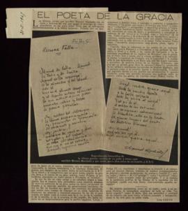 El poeta de la gracia, por Luis Calvo