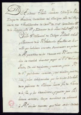 Libramiento de 1296 reales de vellón a favor de Antonio Pinedo