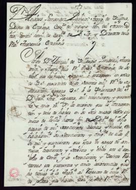 Libramiento de 1845 reales de vellón a favor de Francisco Antonio Zapata