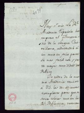 Minuta de la carta [de Manuel de Lardizábal y Uribe] a Juan de Santander con la que le remite dos...