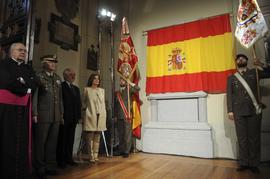 Colocación de una placa en memoria de Miguel de Cervantes en el convento de las Trinitarias Desca...
