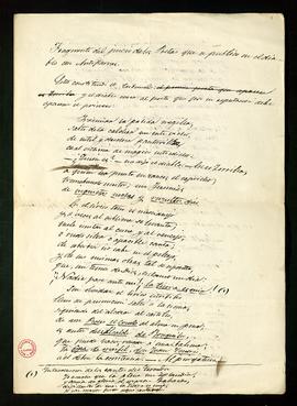 Dos fragmentos del juicio de los poetas de Manuel Fernández y González que se publicó en El diabl...