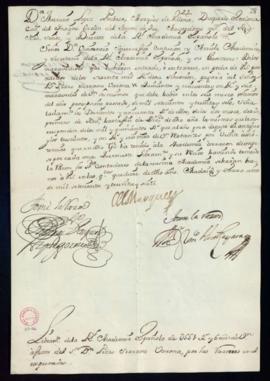 Orden del marqués de Villena del libramiento a favor de Pedro Serrano Varona de 551 reales y 6 ma...