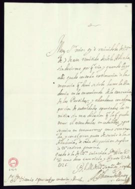 Carta de Tomás de Montes Corral a Vincencio Squarzafigo en la que comunica que tiene apuntadas un...