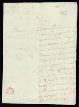 Carta del marqués de San Juan a Vincencio Squarzafigo de agradecimiento por el envío del segundo ...