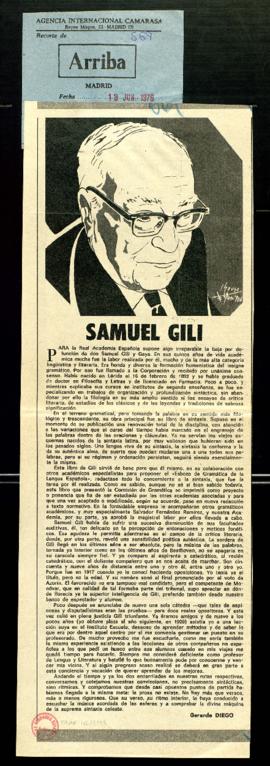 Samuel Gili, por Gerardo Diego