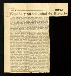 España y su voluntad de historia