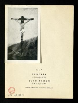 Recordatorios de Zenobia y Juan Ramón, con poemas inéditos y Crucificado