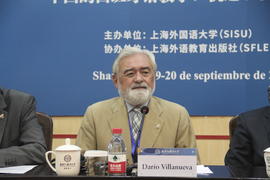 Darío Villanueva en el Simposio Internacional de la Enseñanza de Español en China celebrado en el...