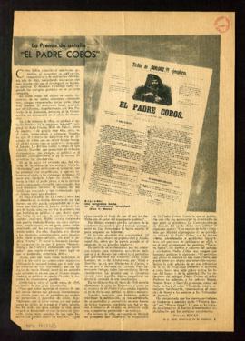La prensa de antaño. El padre Cobos, por Natalio Rivas, de la Real Academia de la Historia