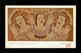Tarjeta postal con El canto de las espigas, de Maruja Mallo