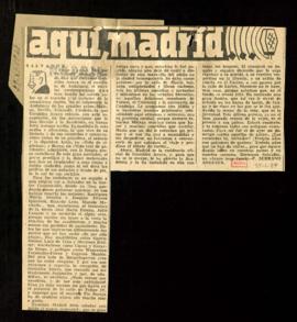 Recorte de prensa de la columna firmada por F. Serrano Anguita en el diario Madrid titulada Salvador