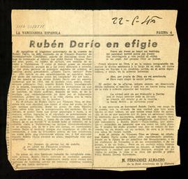 Rubén Darío en efigie