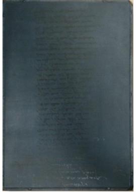 Fragmento del manuscrito de El galán de la membrilla