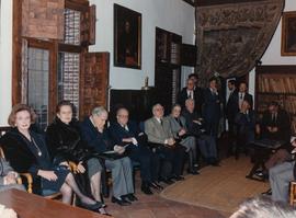 Académicos en la ceremonia de reapertura de la Casa Museo Lope de Vega